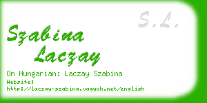 szabina laczay business card